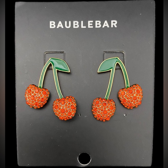 Baublebar Pave Cherry Drop Earrings - Picture 4 of 4